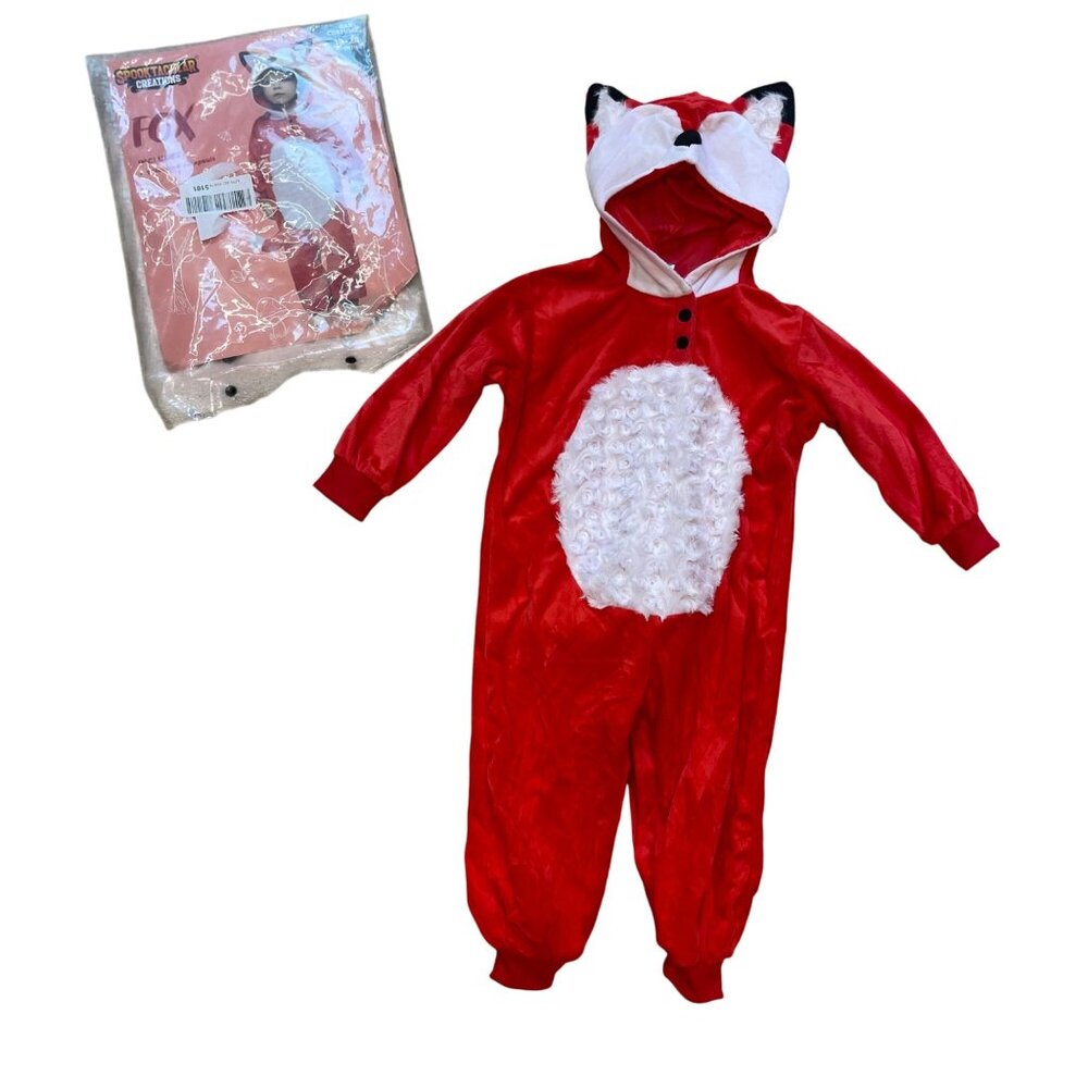 Spooktacular‎ Creations Fox Costume Unisex Baby Size 18-24 Months Hooded NEW